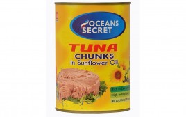 Oceans Secret Tuna Chunks In Sunflower Oil  Tin  425 grams